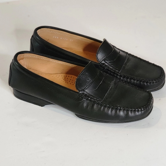 Sebago Shoes - Sebago Classic Black Leather Penny Loafers Made in Italy  size 37